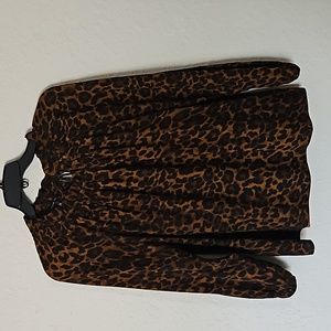 Leopard print Chiffon Blouse
